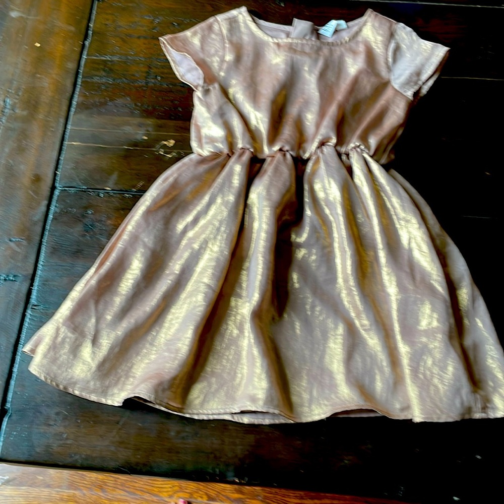 Gap kids gold dress size small (4/5)